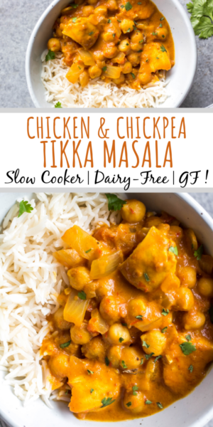 Slow Cooker Chicken & Chickpea Tikka Masala (GF, DF) - Healthy Hearty ...