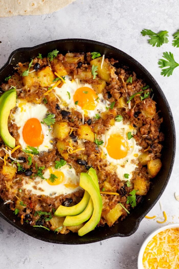 Breakfast Burrito Skillet (Gluten-Free, One Pan) - Healthy Hearty Recipes