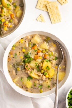 Vegan Creamy Vegetable Soup (Dairy-Free, Gluten-Free, Vegetarian ...