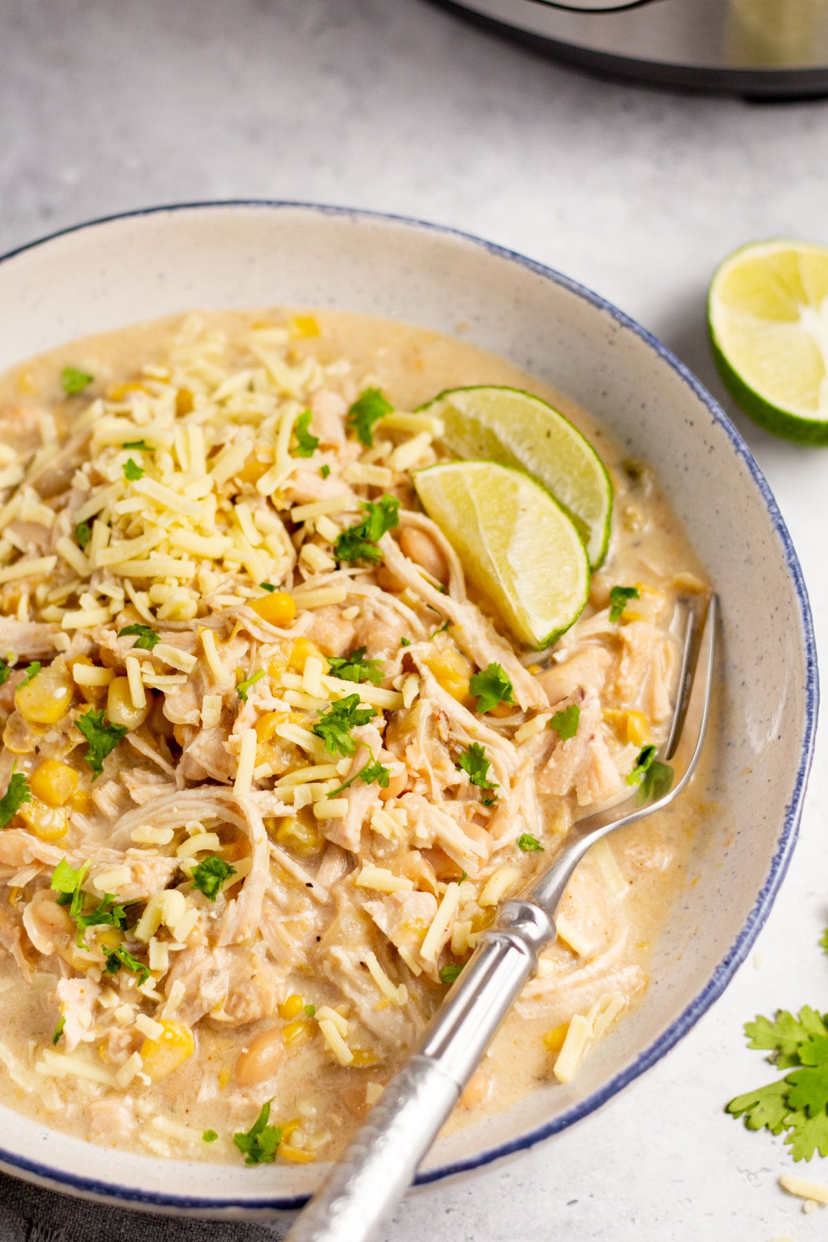 The BEST Instant Pot White Chicken Chili (GlutenFree) Healthy Hearty