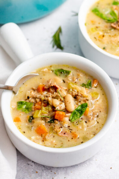 Italian White Bean Soup: Dairy-Free, Gluten-Free - Healthy Hearty Recipes