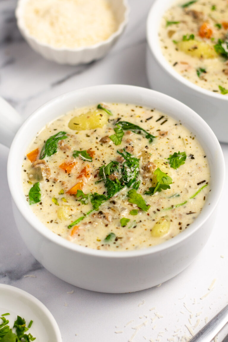 Slow Cooker Creamy Sausage Gnocchi Soup (GlutenFree) Healthy Hearty