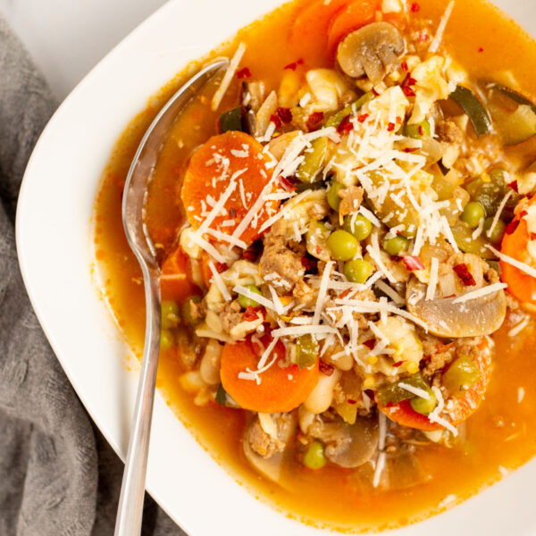 Slow Cooker Sausage Pasta Stew GlutenFree, DairyFree Healthy