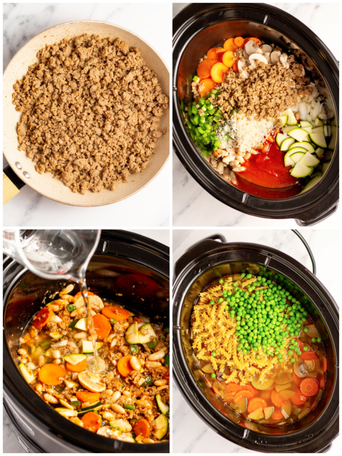 Slow Cooker Sausage Pasta Stew GlutenFree, DairyFree Healthy