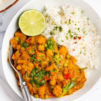 Slow Cooker Vegetable Curry (Meatless, Vegan, Dairy-Free, GF)