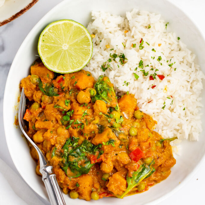 Slow Cooker Vegetable Curry (Meatless, Vegan, Dairy-Free, GF) - Healthy