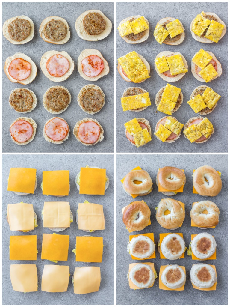 how to make freezer breakfast sandwiches with baked eggs