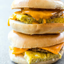 Make-Ahead Sausage, Egg, and Cheese Breakfast Sandwiches – The Creamery