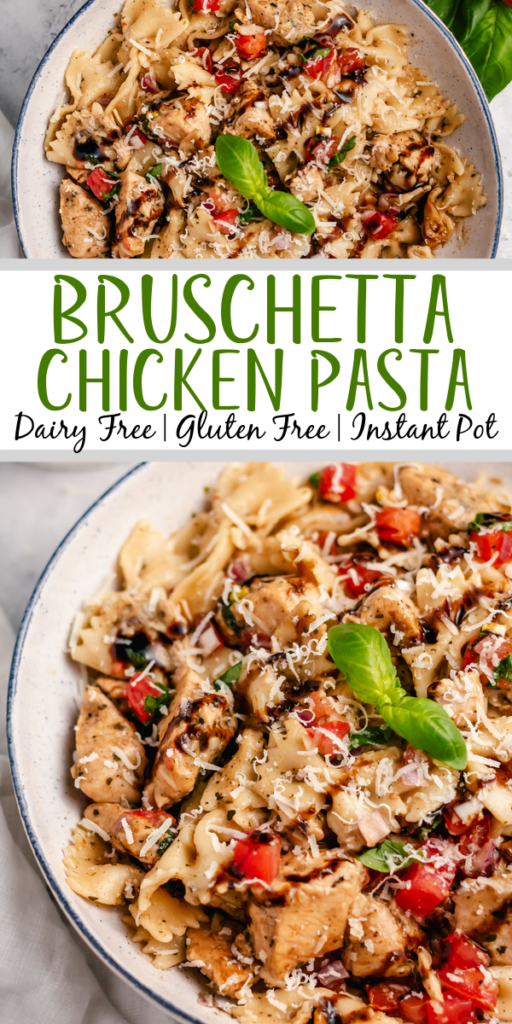 Instant Pot Bruschetta Chicken Pasta - Healthy Hearty Recipes