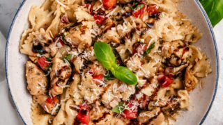 Instant Pot Chicken with Bruschetta Topping - Carrie Elle