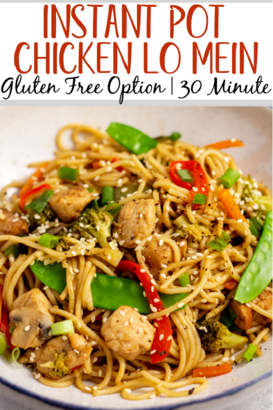 Instant Pot Chicken Lo Mein with Spaghetti Noodles - Healthy Hearty Recipes