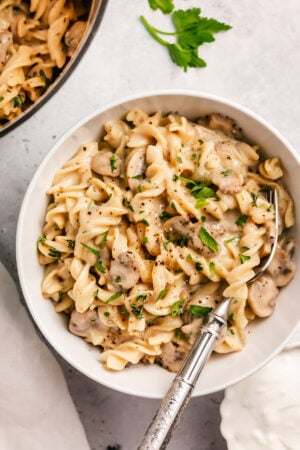 One Pot Mushroom Stroganoff: Gluten-Free, Dairy-Free, Meatless ...