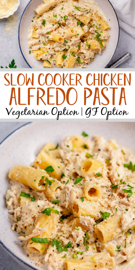 Slow Cooker Chicken Alfredo Pasta - Healthy Hearty Recipes