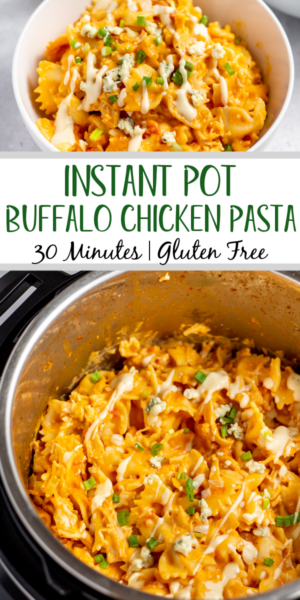 Instant Pot Buffalo Chicken Pasta - Healthy Hearty Recipes
