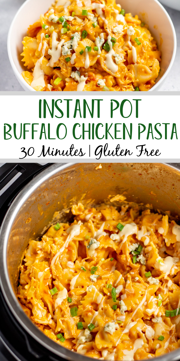 Instant Pot Buffalo Chicken Pasta - Healthy Hearty Recipes