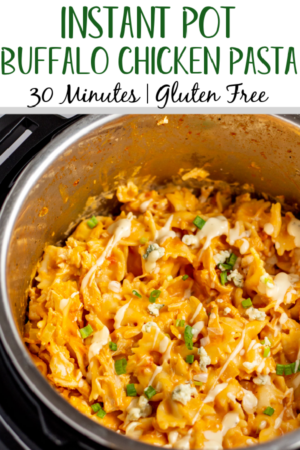 Instant Pot Buffalo Chicken Pasta - Healthy Hearty Recipes