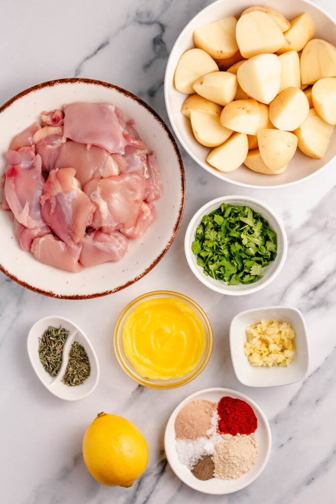 Garlic Chicken and Potato Skillet Ingredients