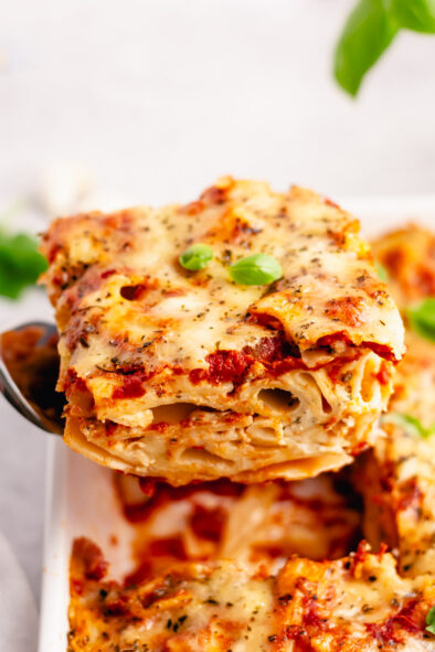 Easy Meatless Baked Ziti - Healthy Hearty Recipes