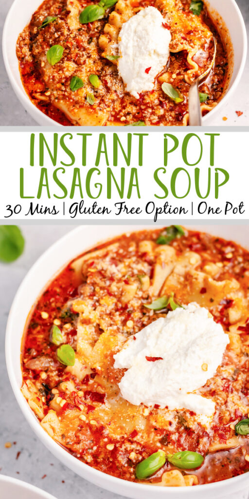 Instant Pot Lasagna Soup - Healthy Hearty Recipes