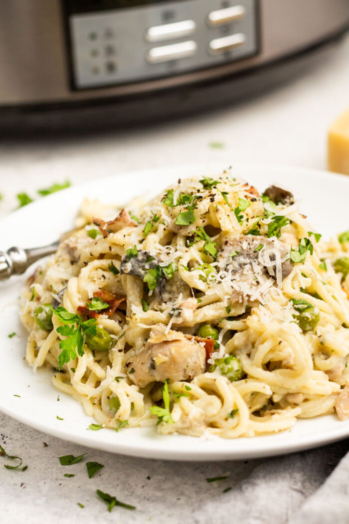 Slow Cooker Chicken Carbonara Healthy Hearty Recipes