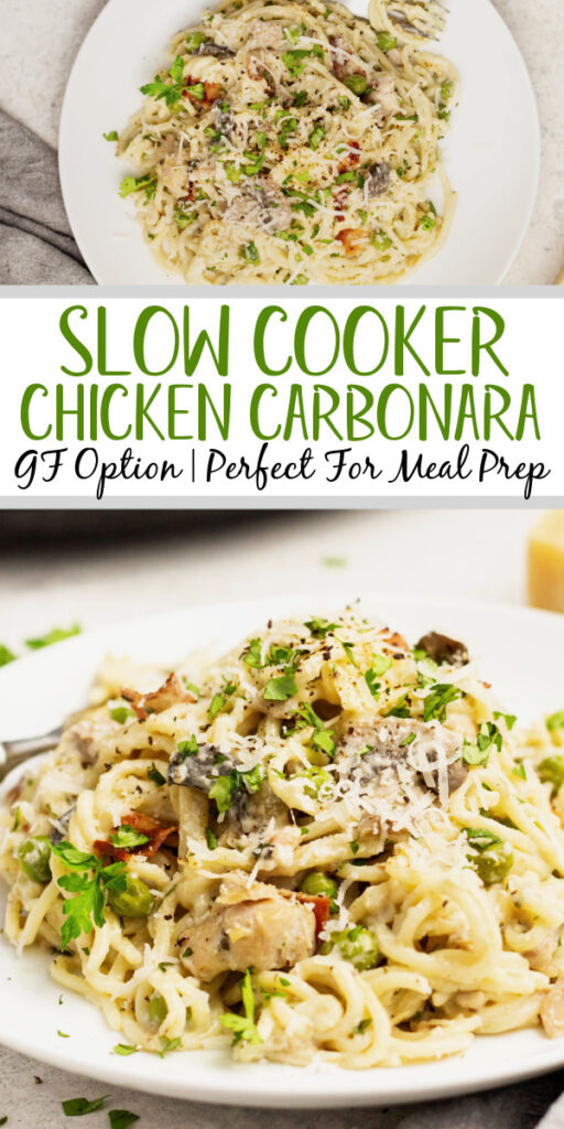Slow Cooker Chicken Carbonara - Healthy Hearty Recipes