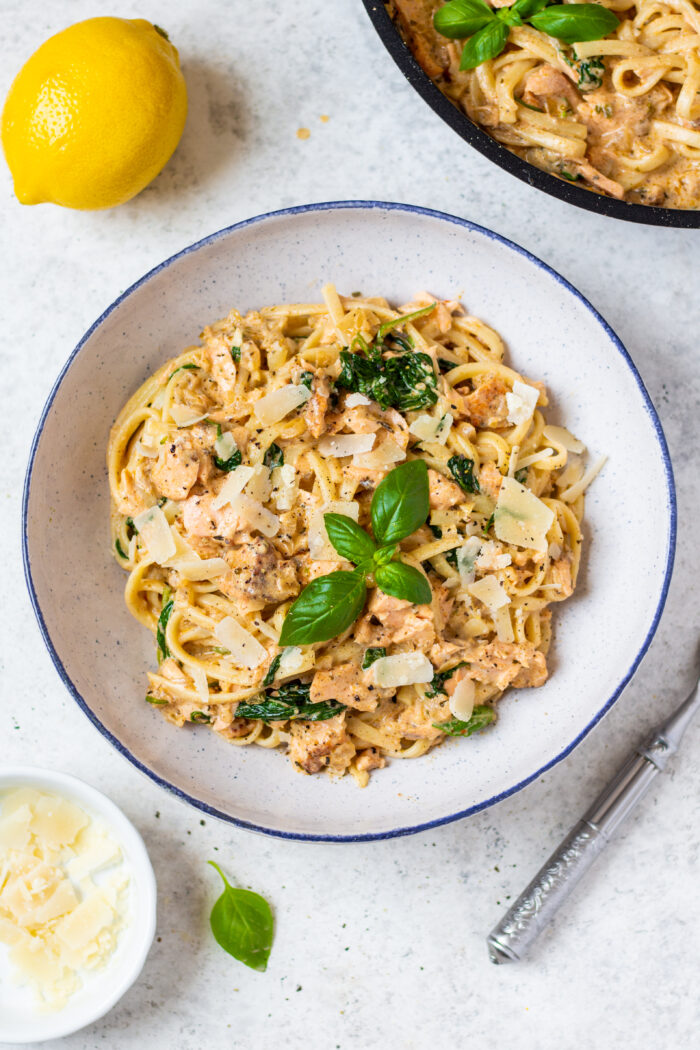 Cajun Salmon Pasta Healthy Hearty Recipes
