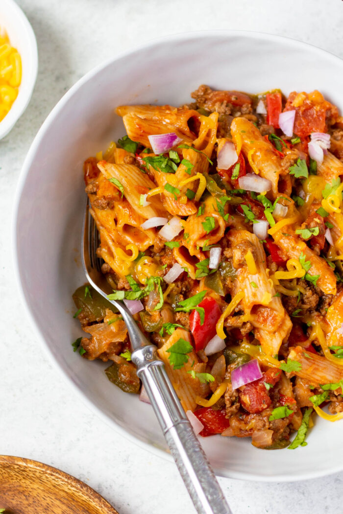 Instant Pot Enchilada Pasta (With Stovetop Instructions) Healthy