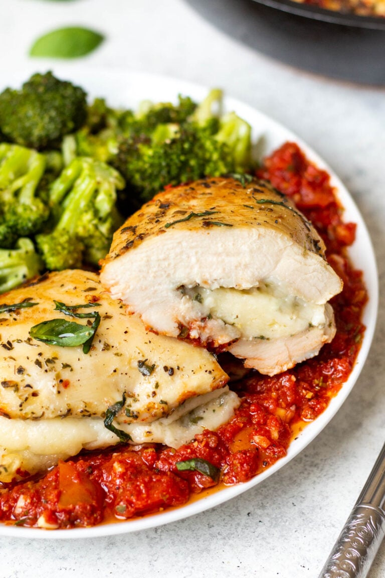 Mozzarella Stuffed Chicken Breast - Healthy Hearty Recipes