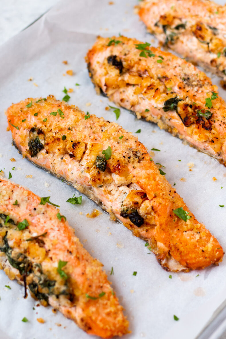 Shrimp Stuffed Salmon Healthy Hearty Recipes