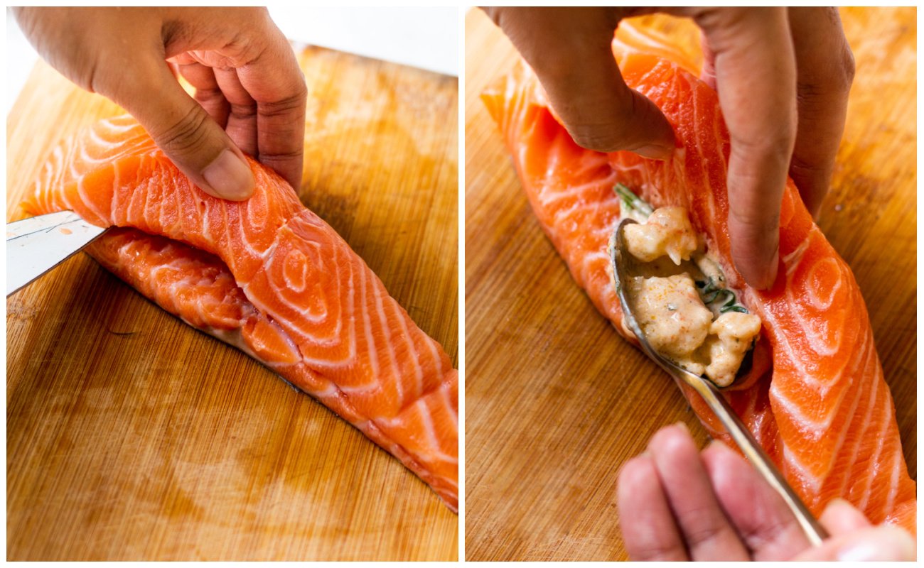 Shrimp Stuffed Salmon - Healthy Hearty Recipes